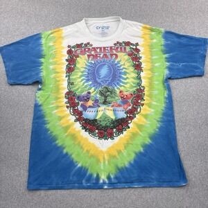 Grateful Dead Scarlet Fire T-Shirt Men 2XL Liquid Blue 1997 Re-issue Tie-Dye AOP